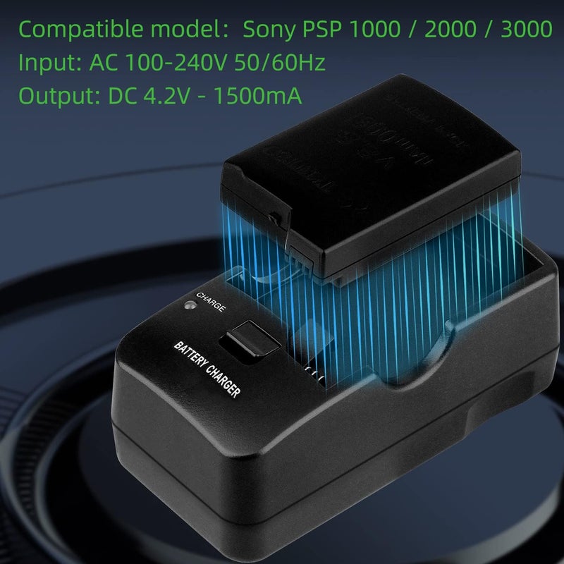 OSTENT US Battery Desktop Wall Charger Stand for Sony PSP 1000 2000 3000 - Image 2